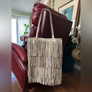 Zara Fringe Shoulder/ Tote Bag